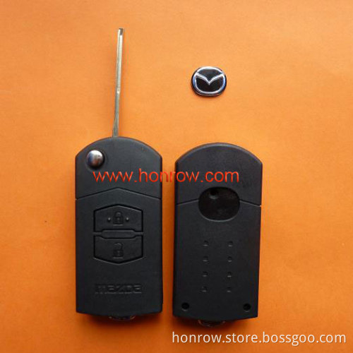Hot sale products--Mazda 2 button modified flip remote key blank